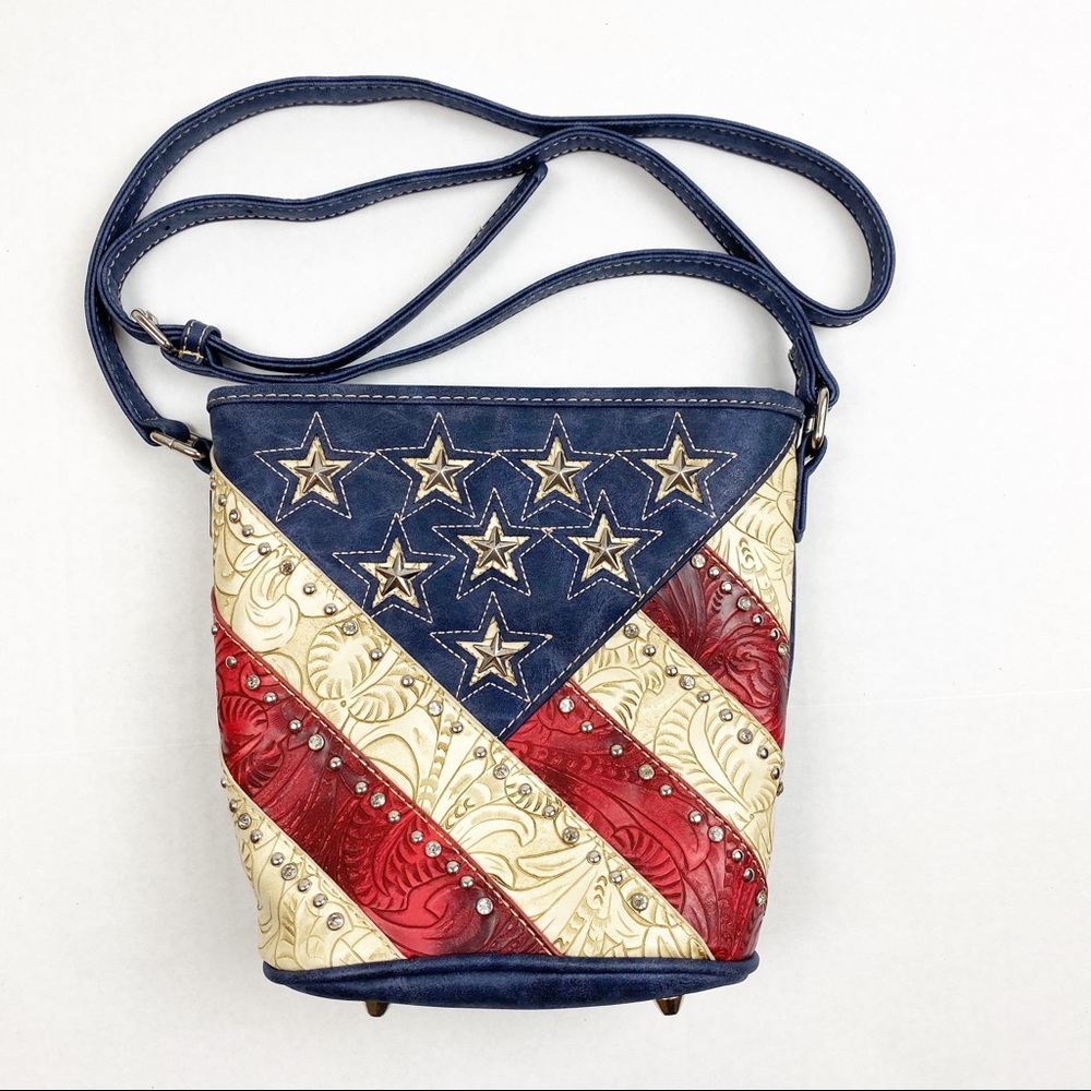 Montana West American Flag crossbody purse
